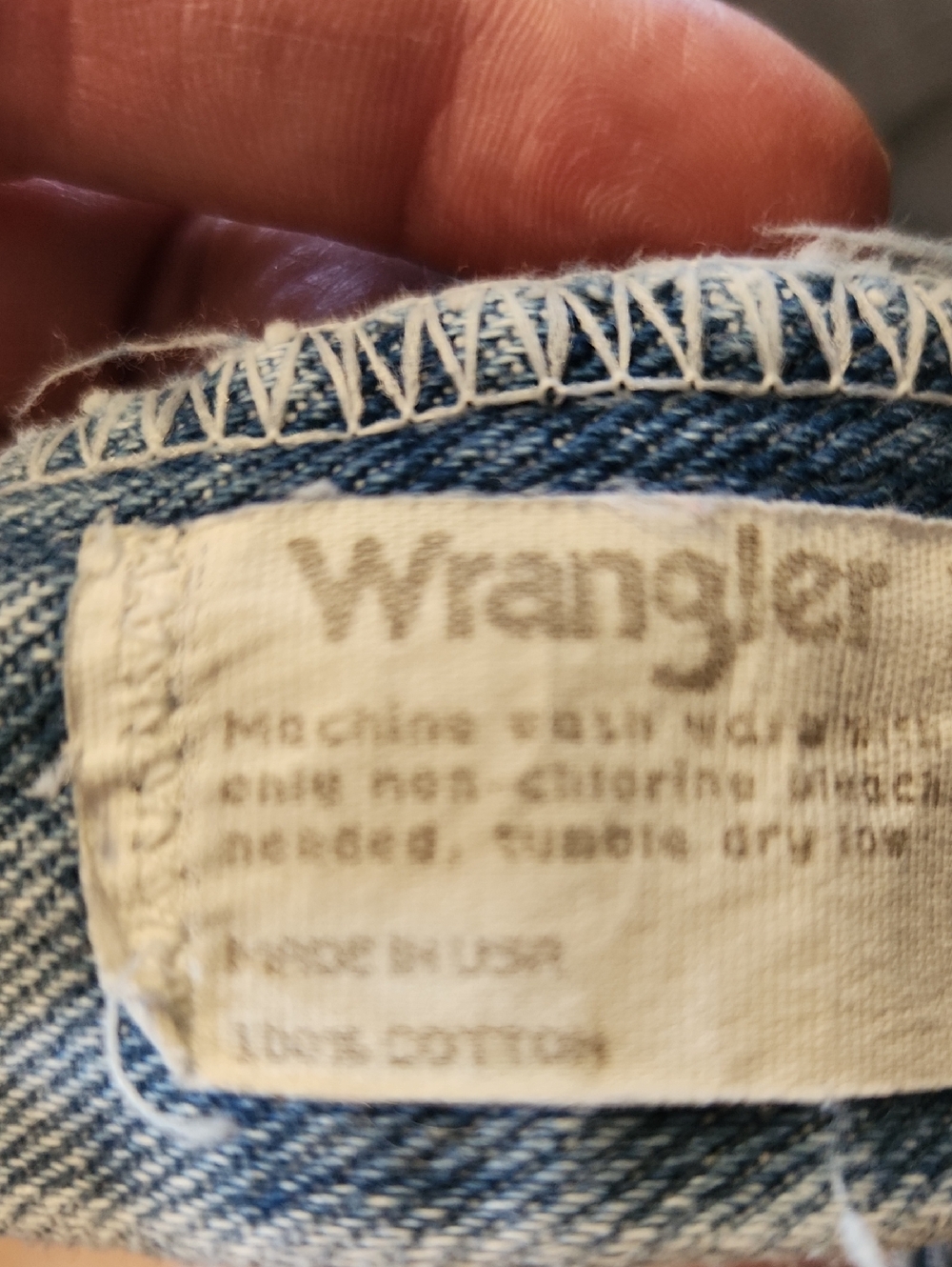 Vintage Womens Wrangler Light Blue Denim Jeans 5 X 36 Made In USA 100% Cotton - Picture 12 of 12